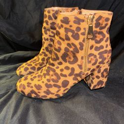 She&in Leopard Print Heels Woman’s 6