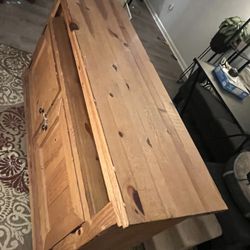 Wood Curio / Tv Stand