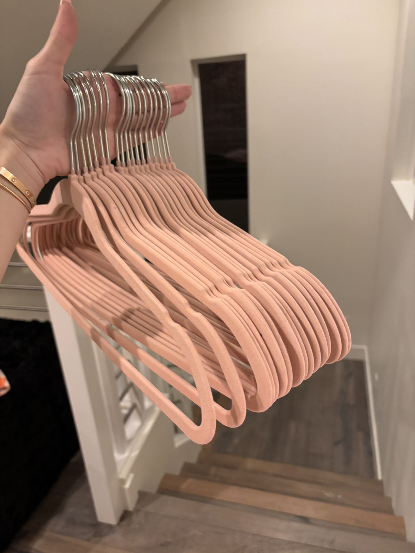 Pink Velvet Hangers 