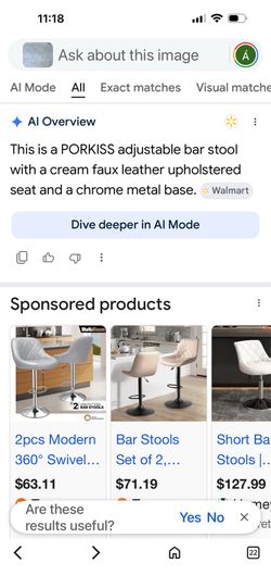 2 white bar stools