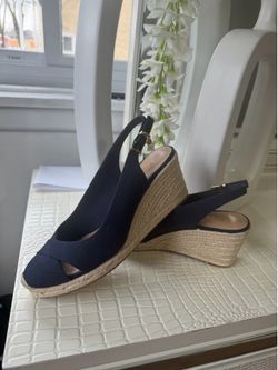 Lauren Ralph Lauren , Espadrilles Navy Blue Color , Size 7.5 , New , Not Box.