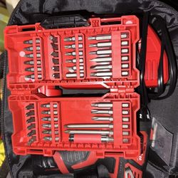 Milwaukee Drill With Extras 