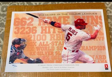 Albert Pujols Number limited edition Print.