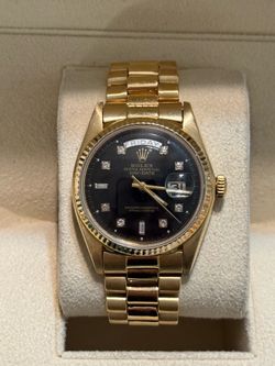 Rolex day date 18k gold watch