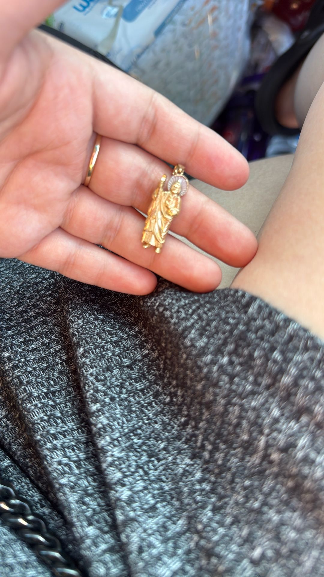 San Judas Charm 10k Gold