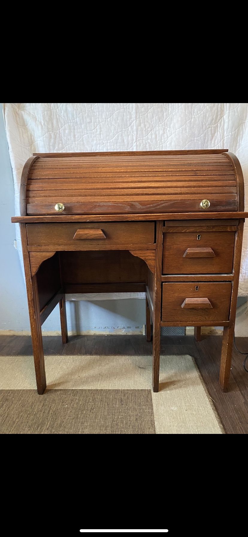 Antique Roll Top Desk