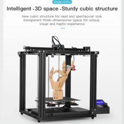 Ender 5 Pro 3D Printer, Upgraded 32 bits V4.2.2 Silent Mainboard, Large DIY FDM Printing, Resume Print, Powerful Filament Extruder, Cubic Structure, P