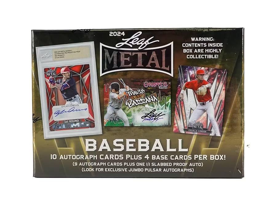 2024 Leaf Metal Baseball – Jumbo Box (Factory Sealed)