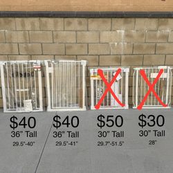 NEW Baby/Pet Gate, Auto Close Dog Gate for, Stairs & Doorway, Easy Walk Through Pet Gate **See Photo**
