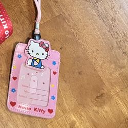 Hello Kitty Badge Holder Lanyard Necklace