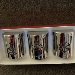 New in box Metal Tealight Holders. 