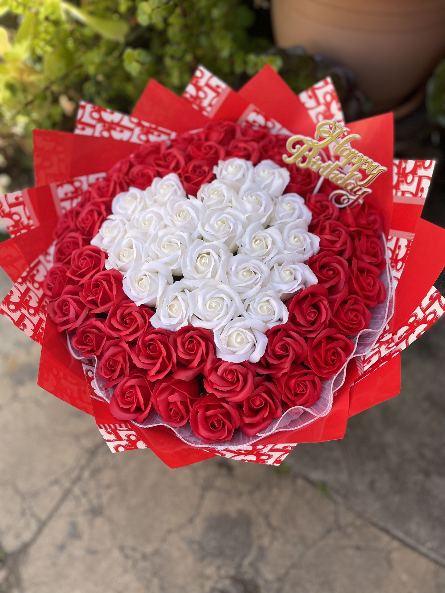 Bouquet With Artificial Roses