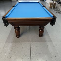 Goldenwest Billiards Brown Pool Table 8’ (Free Delivery & Pro Setup) New Felt Any Color + All Accessories 