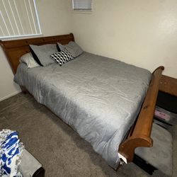 Queen Bed Frame And Nightstand 