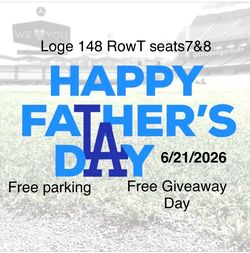 Dodgers tickets 6/21/26