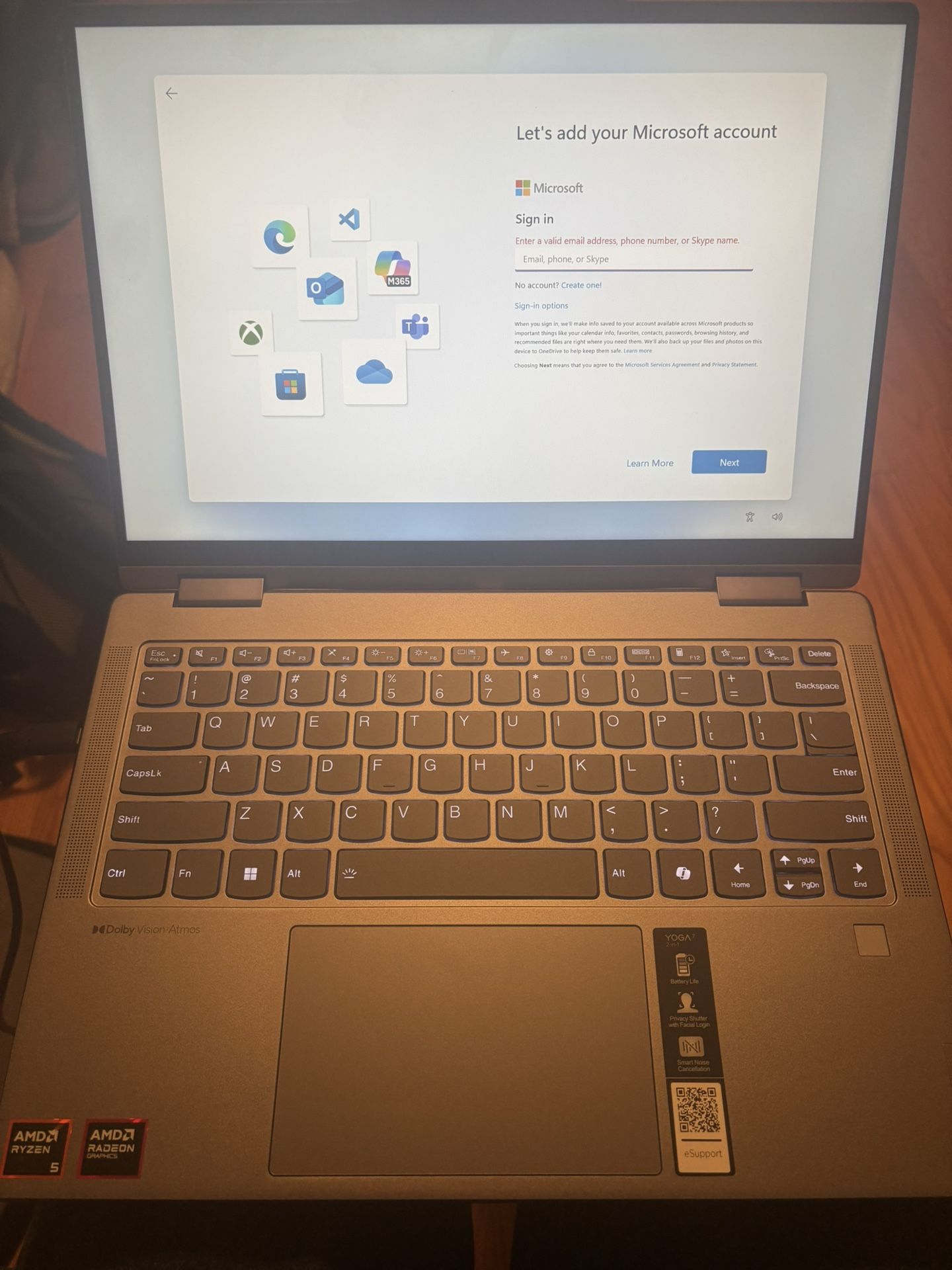 Lenovo Yoga 7 2-in-1 14AHP9 - 14” Touchscreen Laptop/Tablet