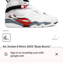 Jordan 8 Bugs Bunny 
