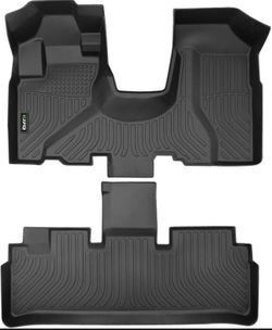 orealtrend Black Floor Mats Liners Replacement for Honda CRV CR-V 2002-2006 Heavy Duty All Weather Guard Front and Rear Car Carpet-Custom Fit-Tough/Du