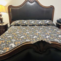 Cal King Bed Frame - 2 Night Stands