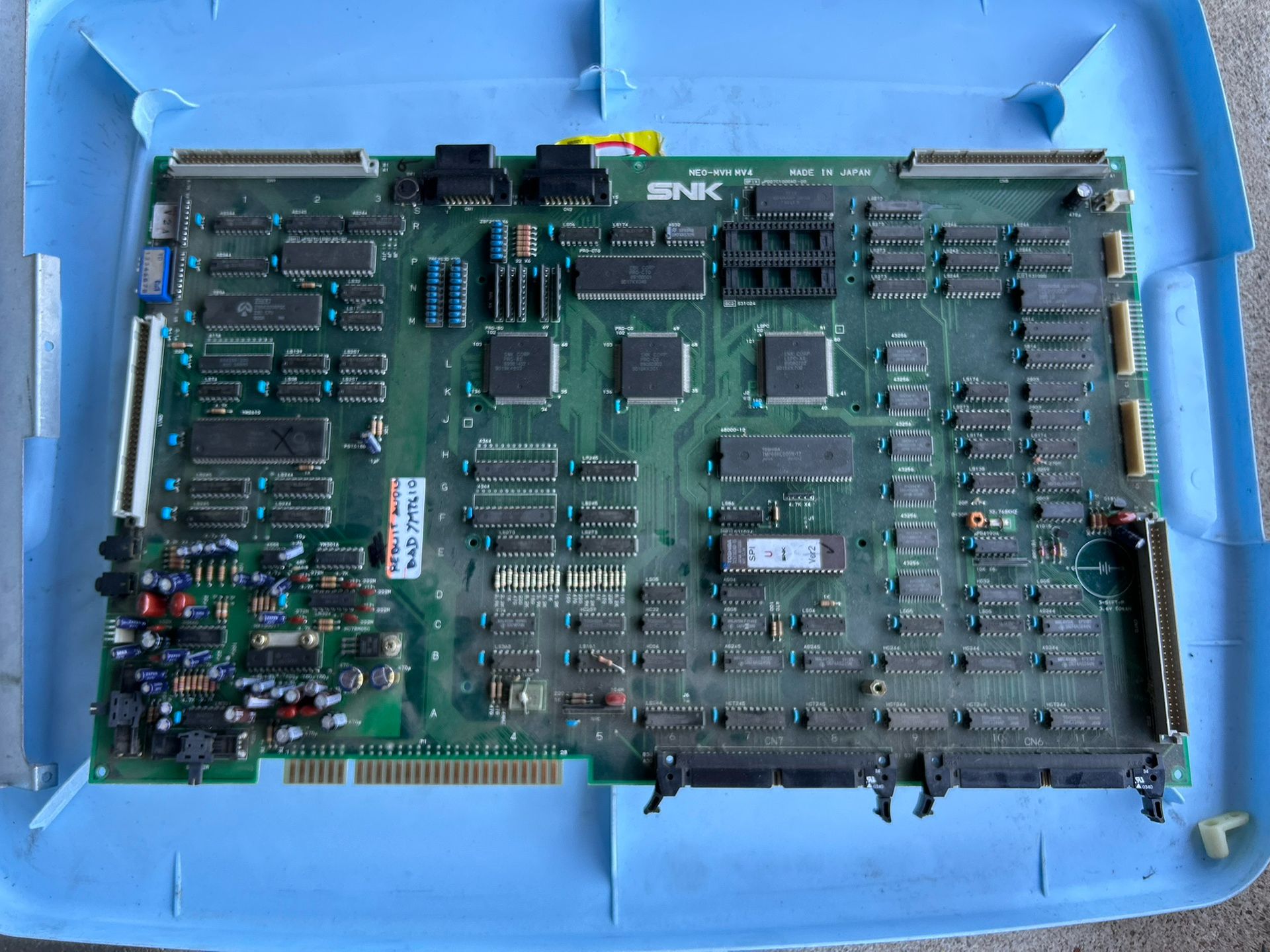 Neo Geo MVH-Mv4 4 Slot Bottom Arcade Video Game Pcb Board