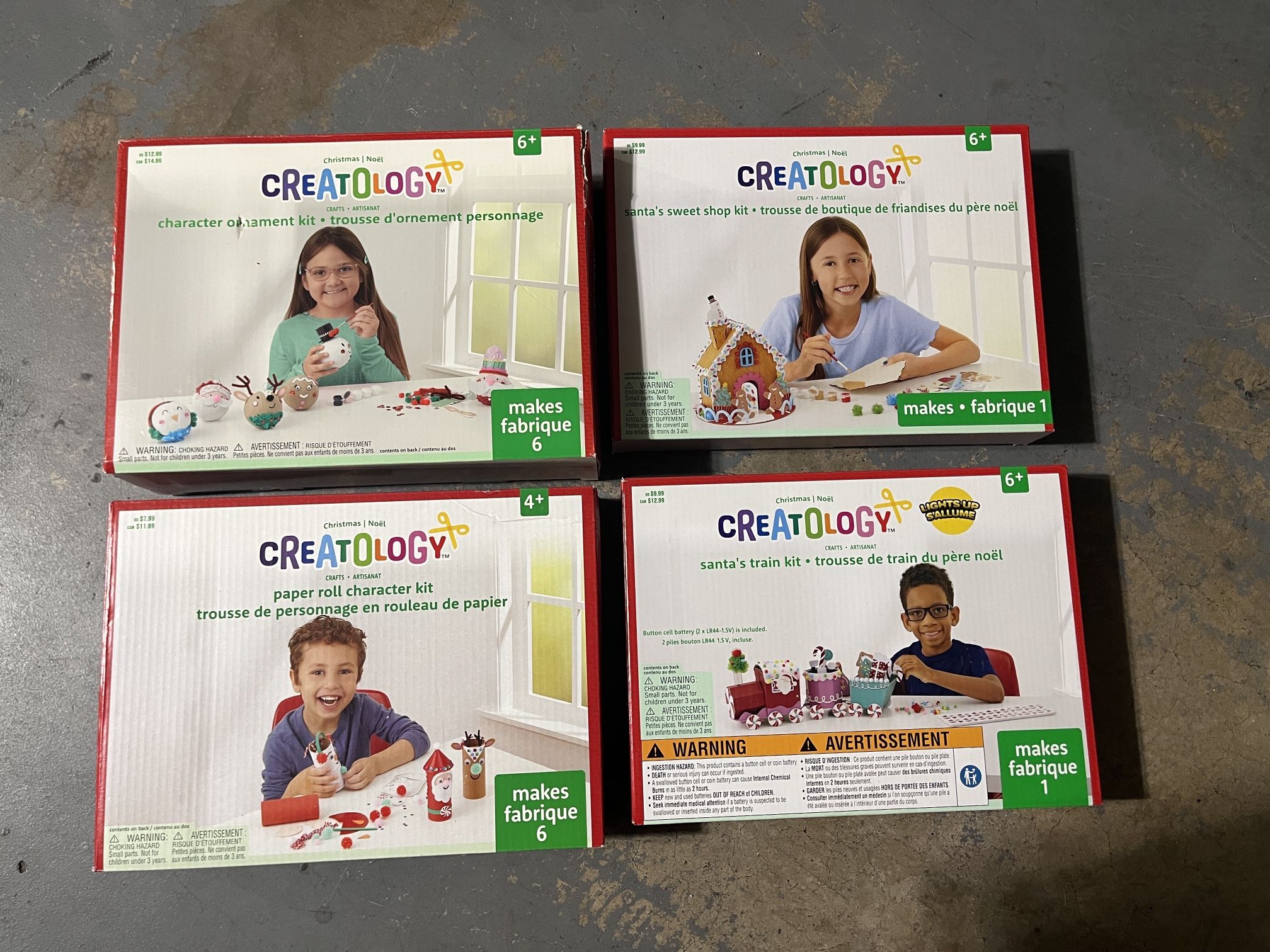 Creatology crafts Christmas four boxes
