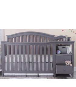 Sorelle Berkley Crib & Changer In Gray