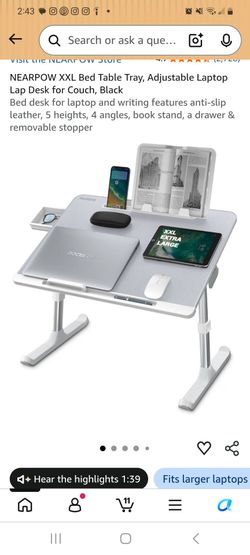Laptop computer desk