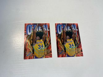 Shaquille Oneal 96/97 skybox Z force #114 (2 card lot)