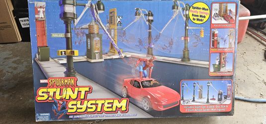 Vintage Marvel Spider man stunt system
