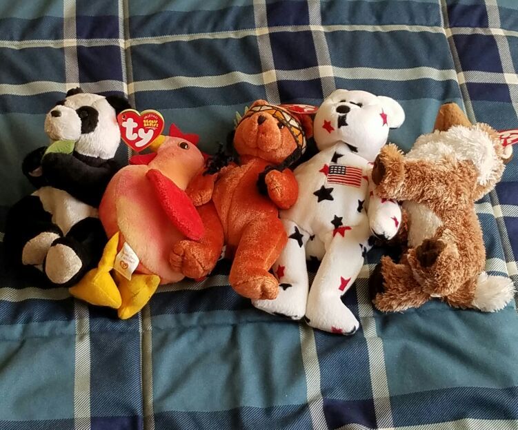 5 Beanie Babies