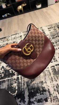 Gucci GG Canvas Leather Shoulder Bag