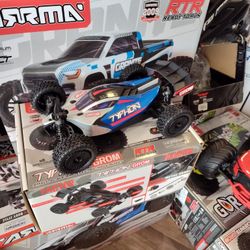 ARRMA Typhon Grom 4x4 Brushed Electric Ready To Run Including Remote Controller Battery And A Charger,