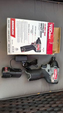 hyper tough 12 volt max cordless brushless impact driver