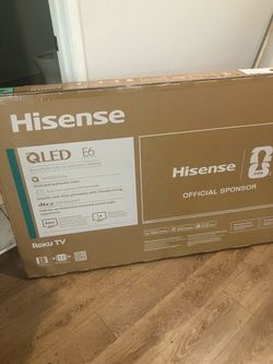 Hisense 55" E6 Series QLED Roku Smart TV (Brand New In Box)