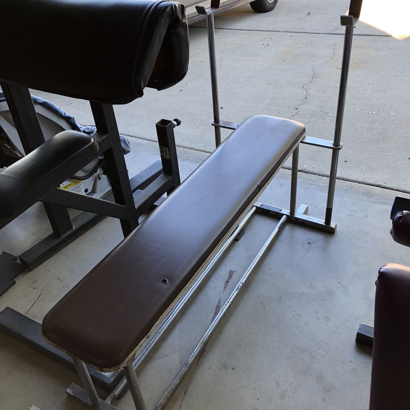 Old school weight bench hot sale