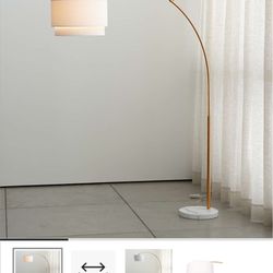 Crate and Barrel Arc Floor Lamp - silver