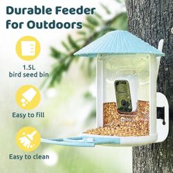 NETVUE by Birdfy Smart Feeder with Camera, Watching, Auto Capture Bird Videos & Motion Detection, Wireless Camera Ideal Present for Bird Lover