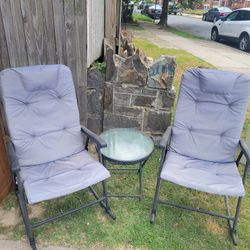 Rocking Chair Set With Table