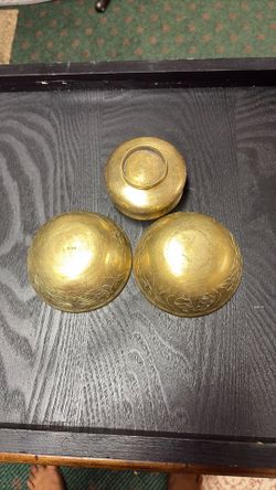 3  Brass Bowels