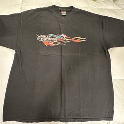 2001 Hutchins Harley Davidson T-Shirt Size 2 XL