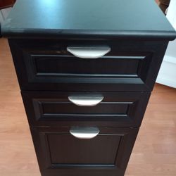 File cabinet with top drawers for storage