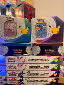 Pokemon TCG 30th Tins and ex Boxes