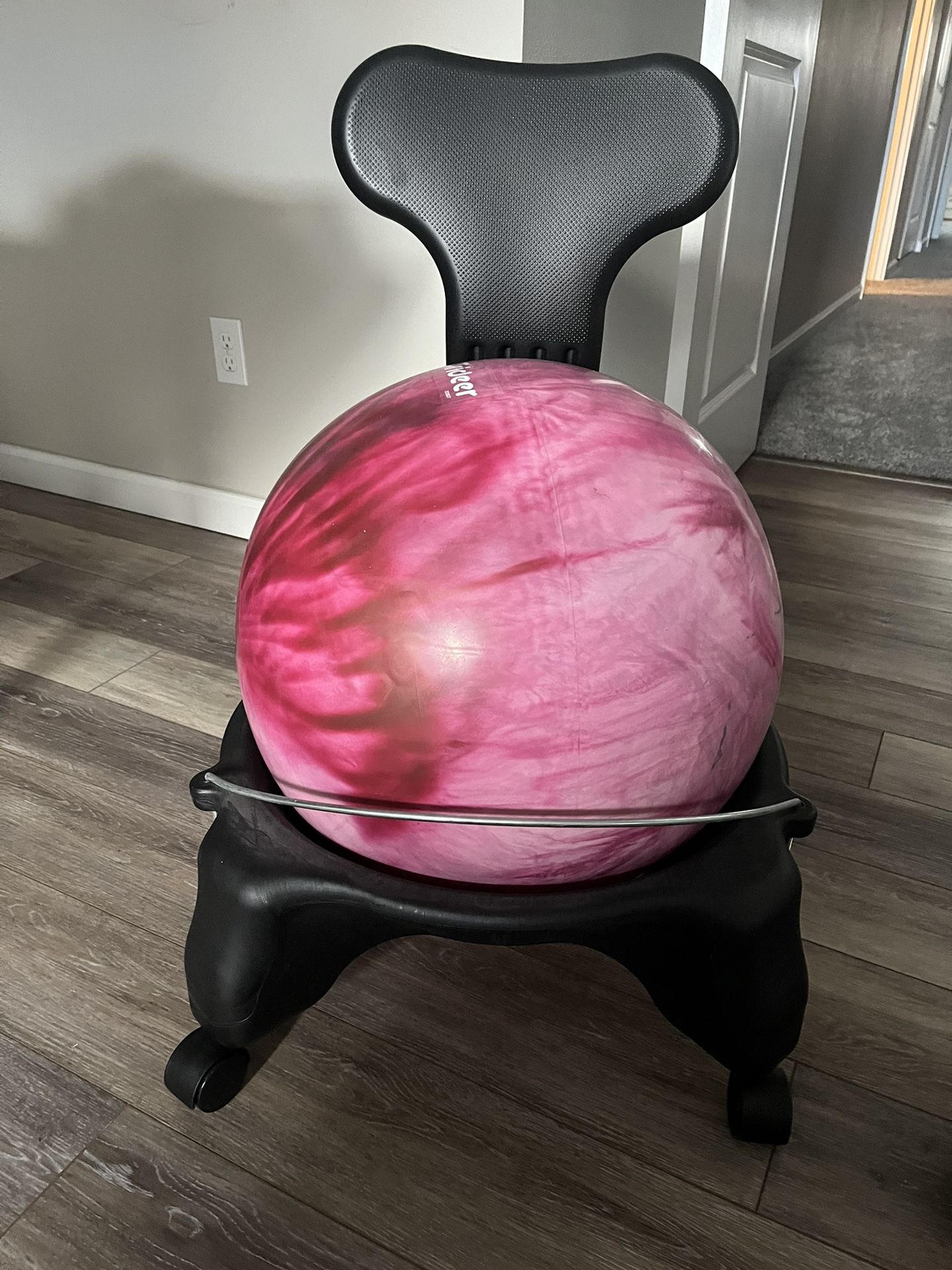 Yoga Ball Chair With Back