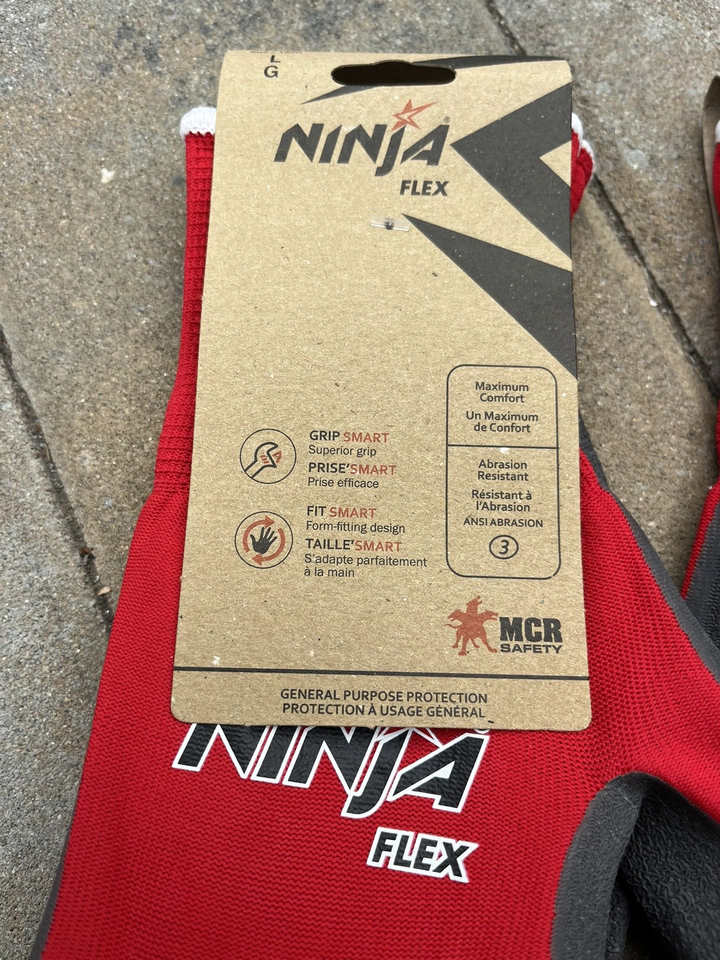 NINJA FLEX GLOVES-SIZE LARGE/BRAND NEW
