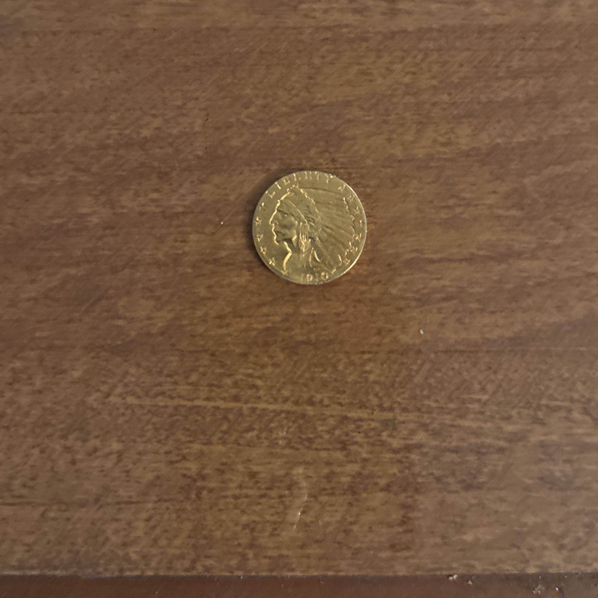 1910 Gold 2 1/2 Dollar