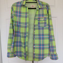 Colorful Pattern Hollister Button Down
