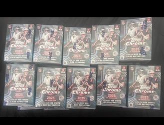 2025 Topps Chrome NFL Value Blaster box Lot of 20