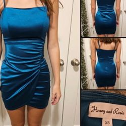 Short Teal Party Dress