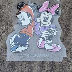 DTF Mickey And Minnie Mouse Image