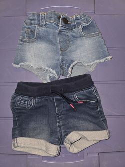 2 Pairs Girl's Size 2T Shorts